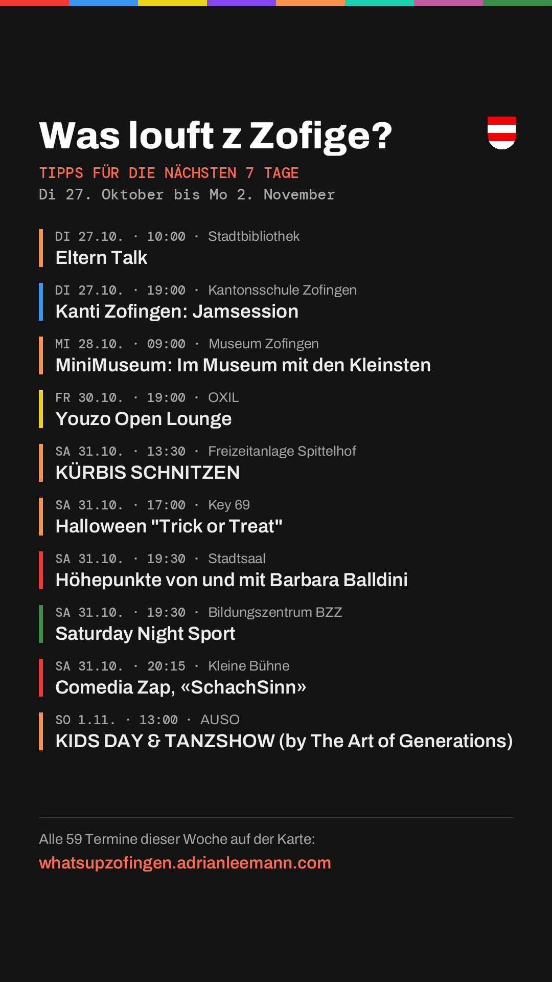 Wochenbild für Story und WhatsApp-Status
